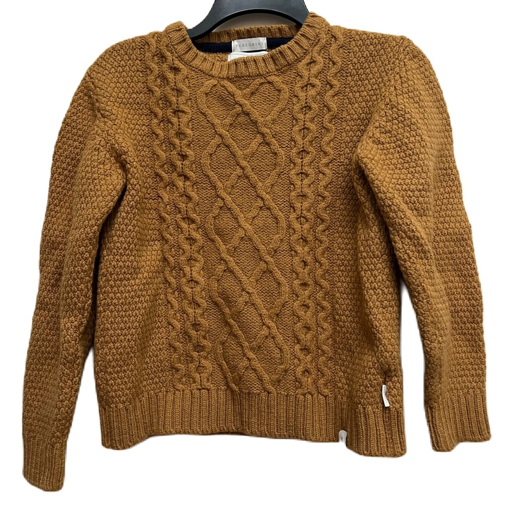 Peregrine Wool Cable Knit Brown Sweater- England